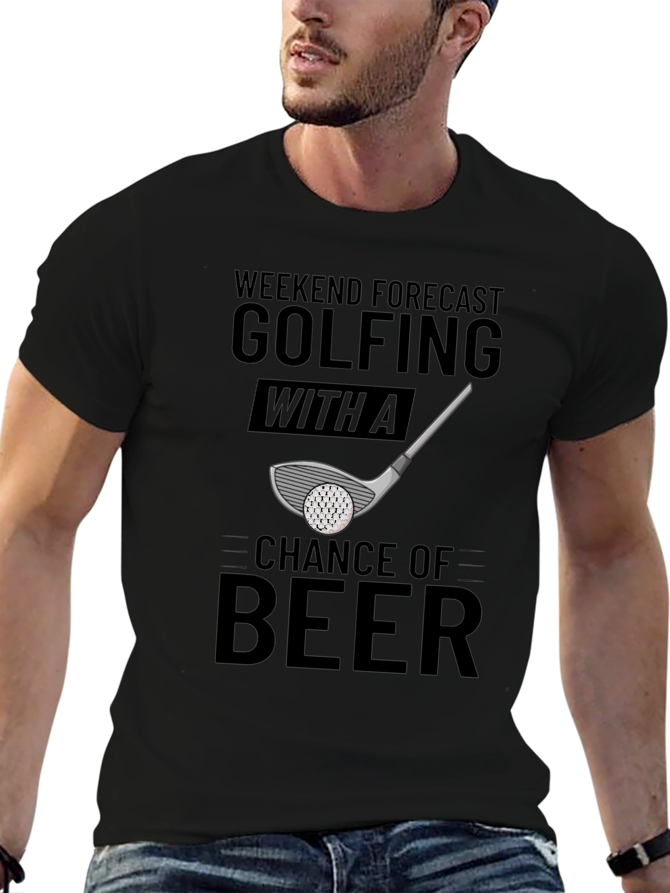 Golfing & Beer T-Shirt: Weekend Forecast