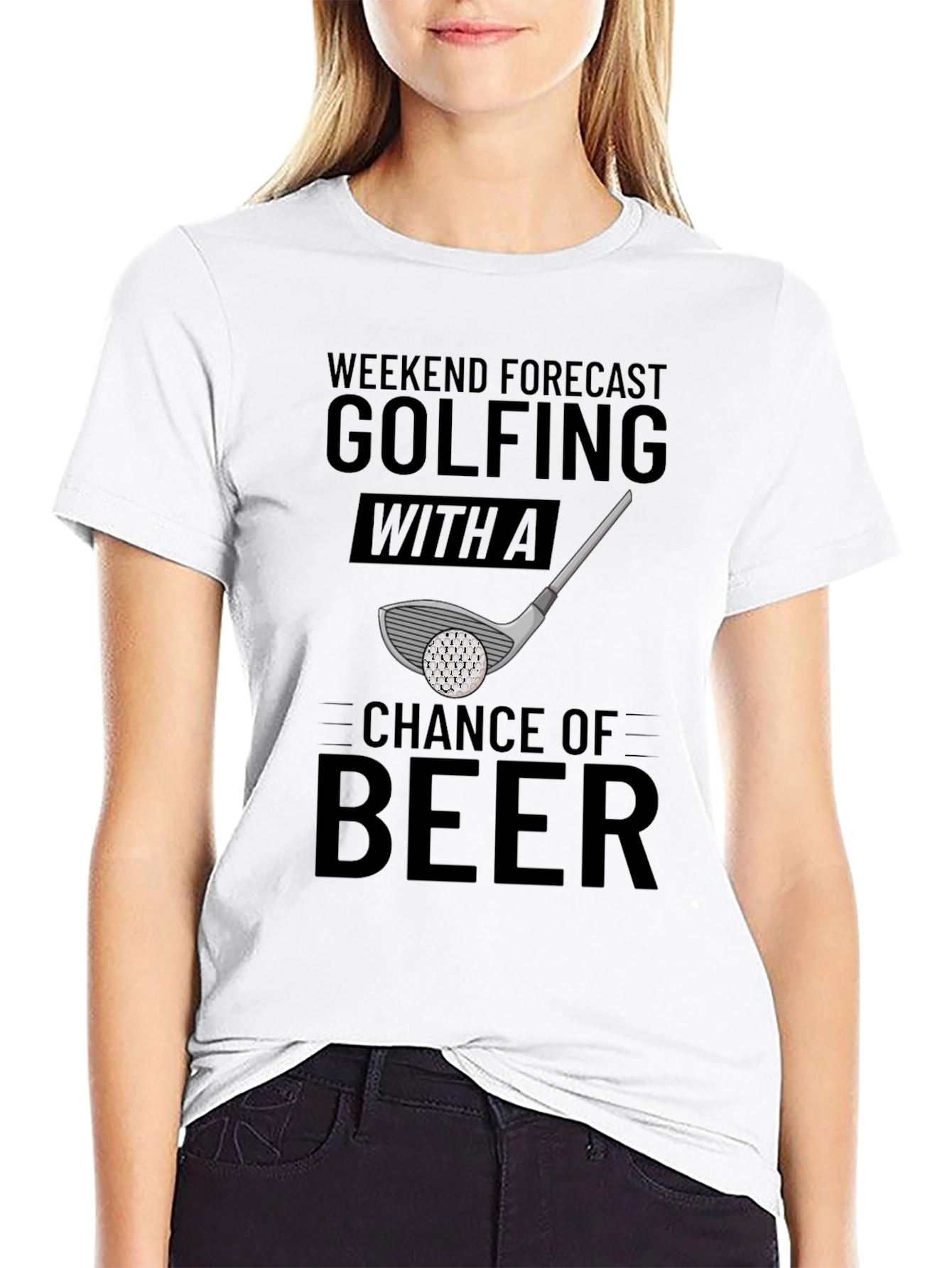 Golfing & Beer T-Shirt: Weekend Forecast