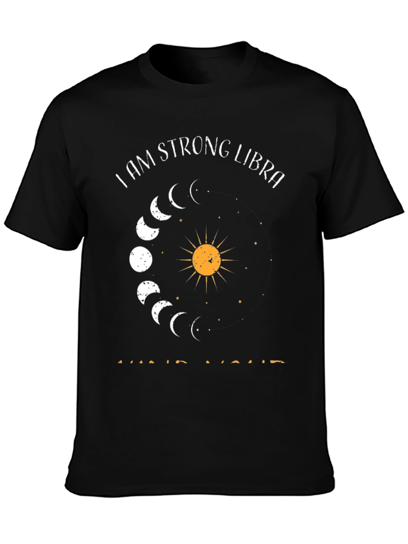 Strong Libra Moon Phase Graphic Tee