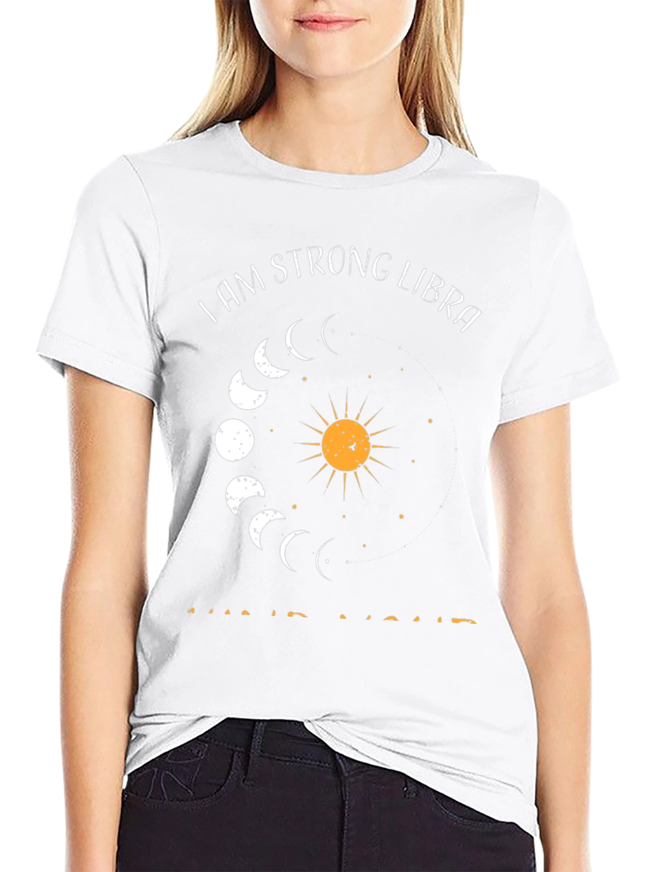 Strong Libra Moon Phase Graphic Tee