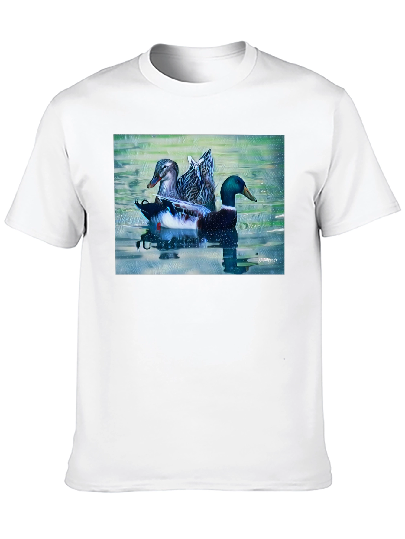 Mallard Duck Graphic Print Tee