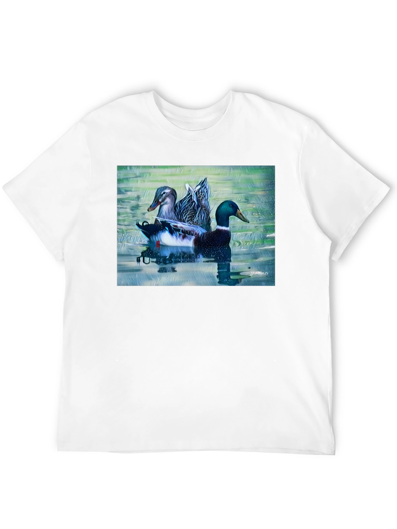 Mallard Duck Graphic Print Tee