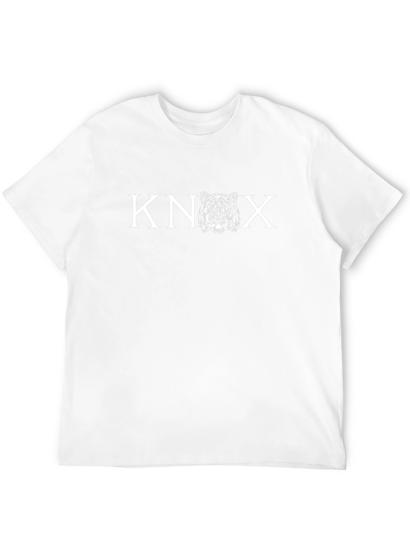 Knox Tiger Graphic Tee - Black Cotton T-Shirt