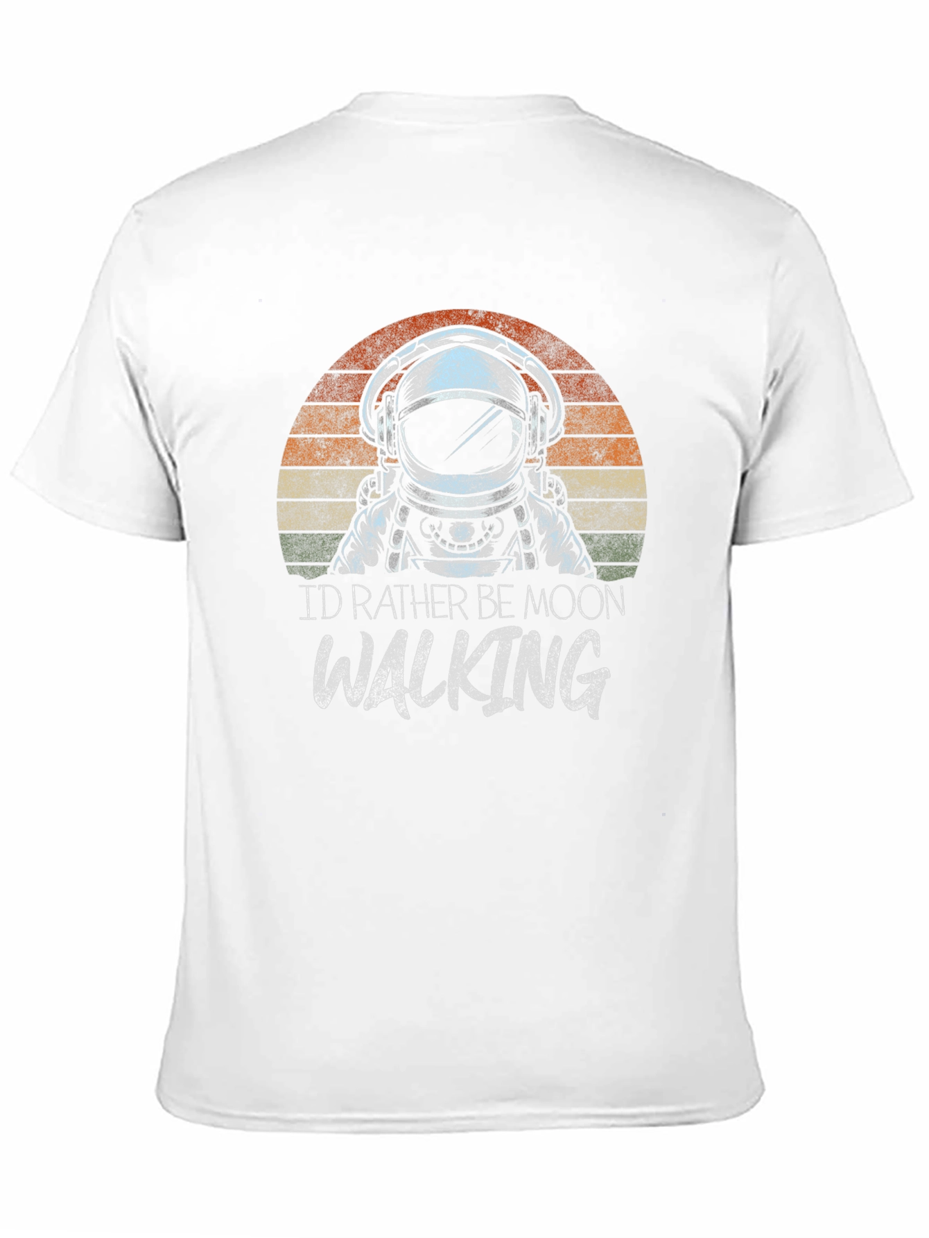 Astronaut Moonwalking Graphic Tee - Retro Style