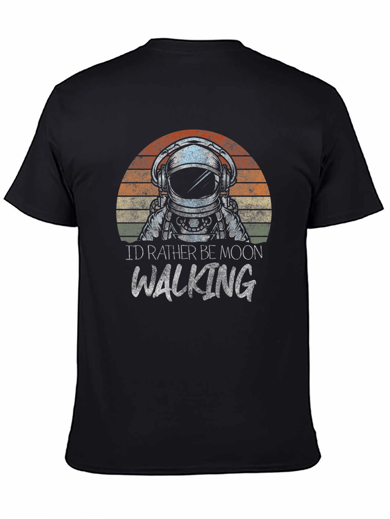 Astronaut Moonwalking Graphic Tee - Retro Style