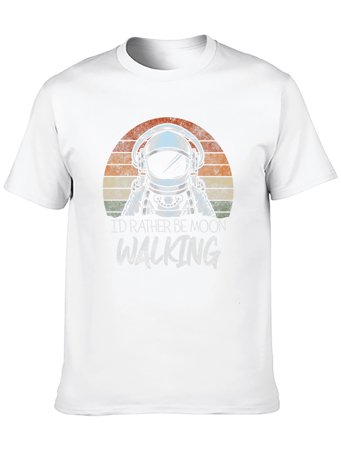 Astronaut Moonwalking Graphic Tee - Retro Style