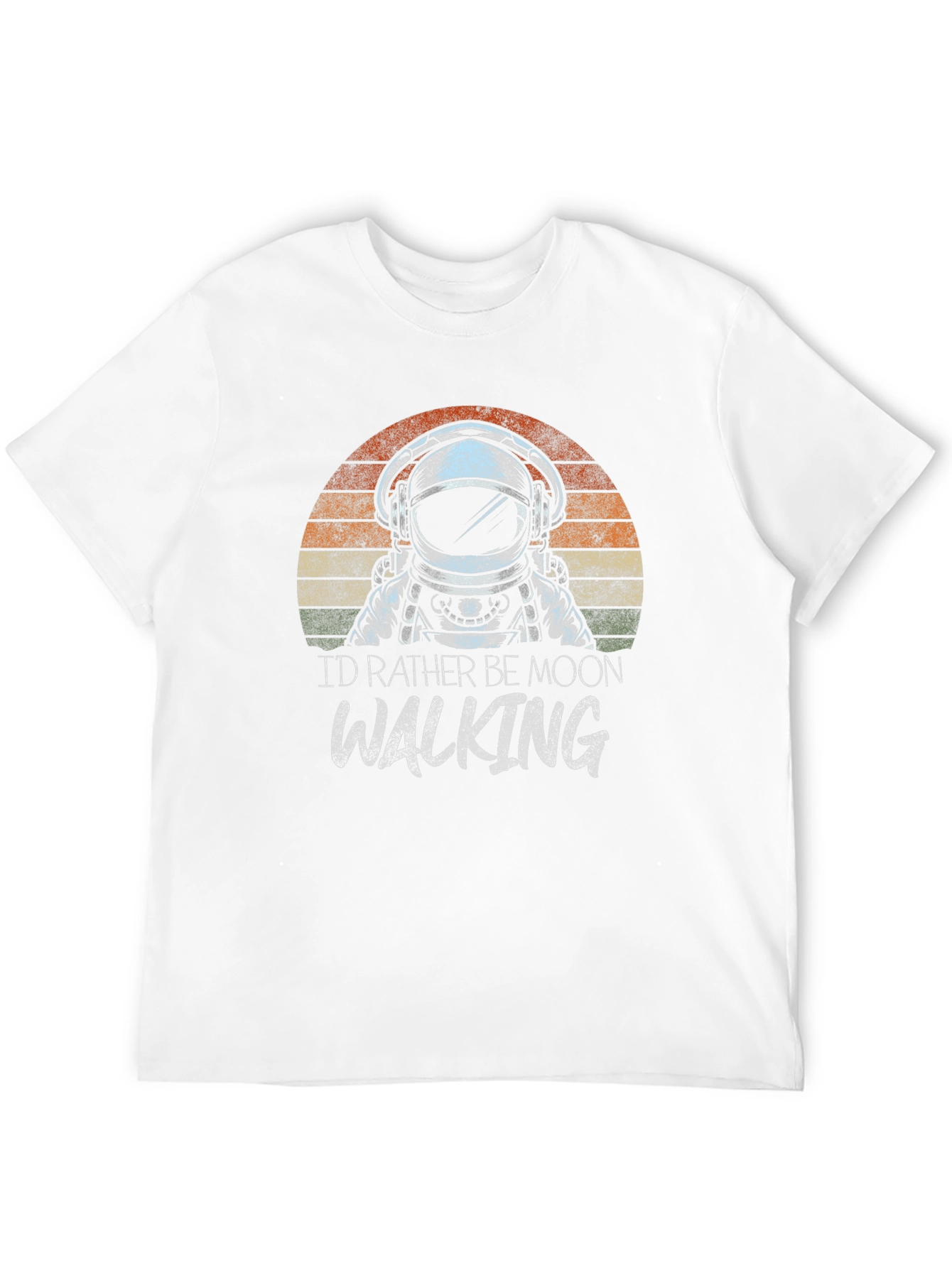 Astronaut Moonwalking Graphic Tee - Retro Style