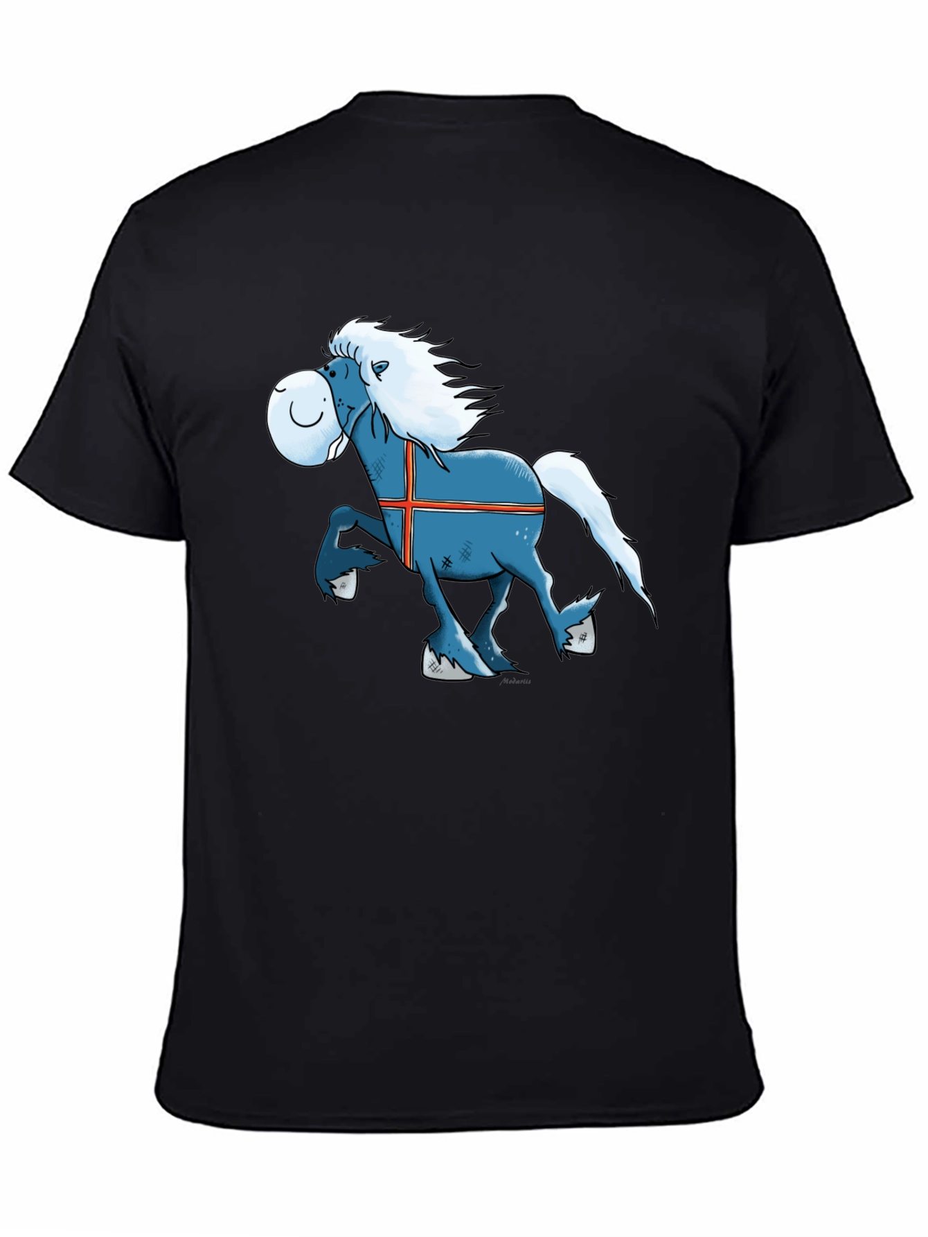 Icelandic Horse Cartoon T-Shirt - Novelty Tee