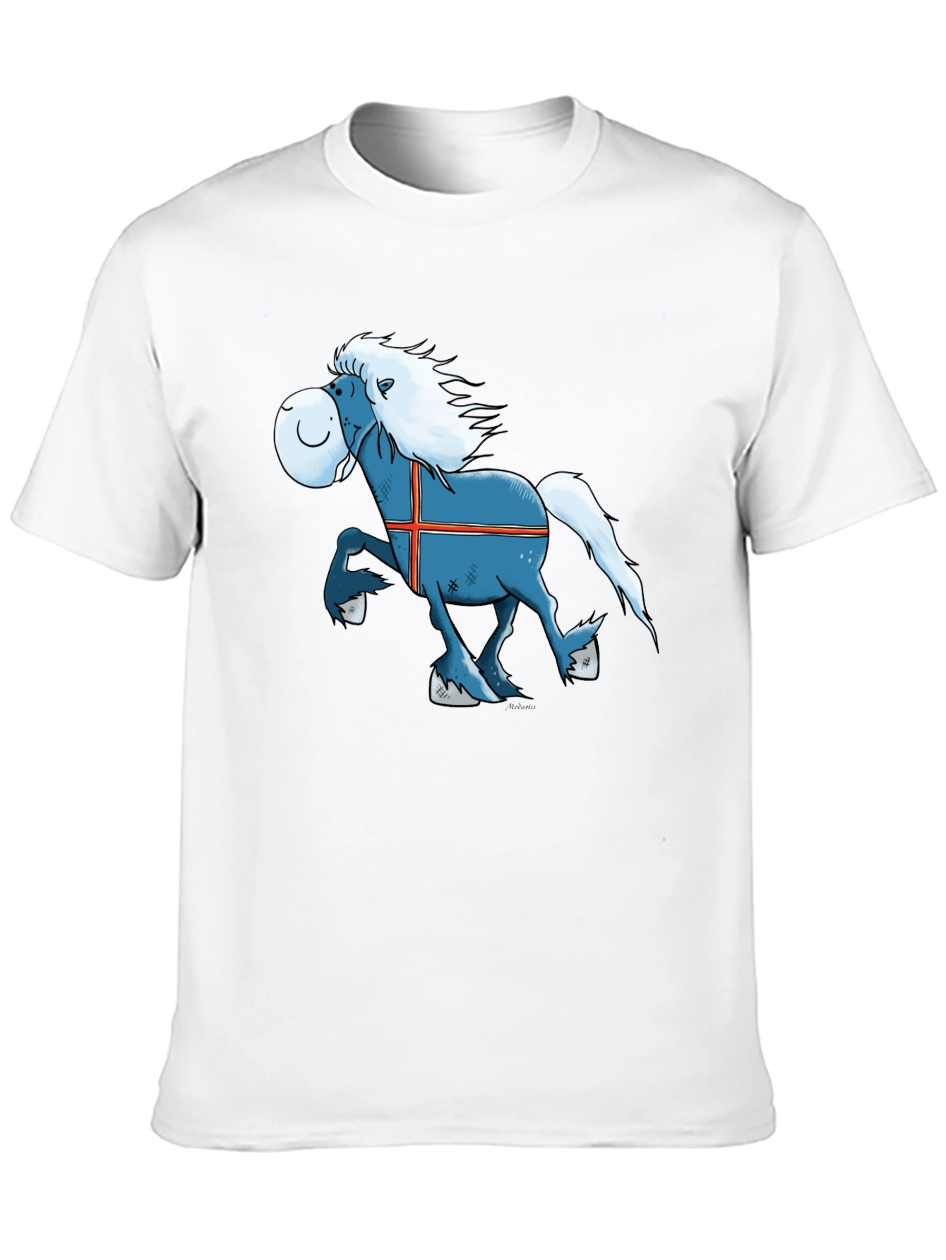 Icelandic Horse Cartoon T-Shirt - Novelty Tee