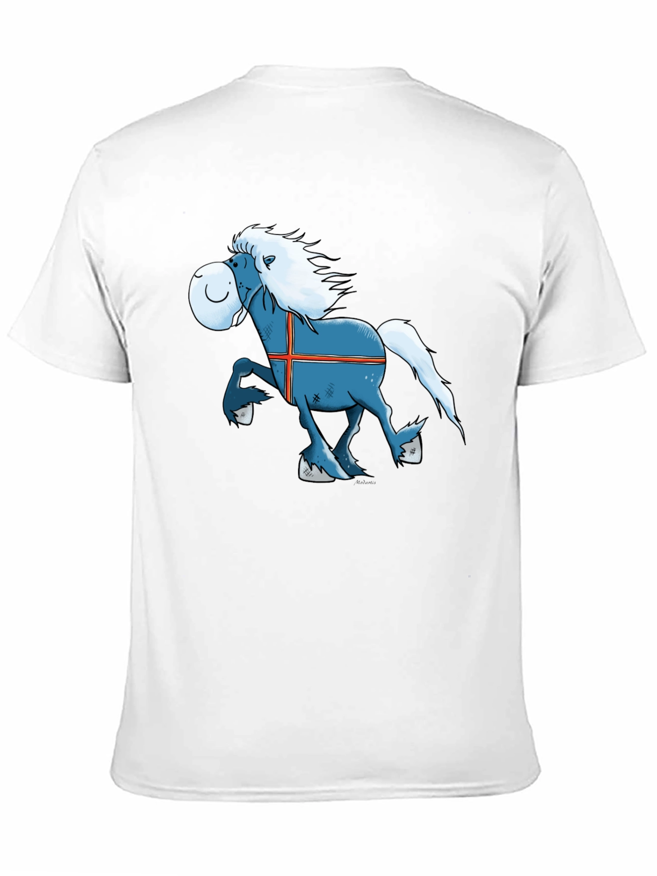 Icelandic Horse Cartoon T-Shirt - Novelty Tee