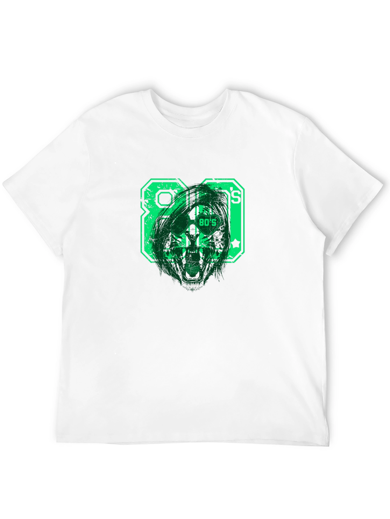 Retro 80s Graphic T-Shirt - Black