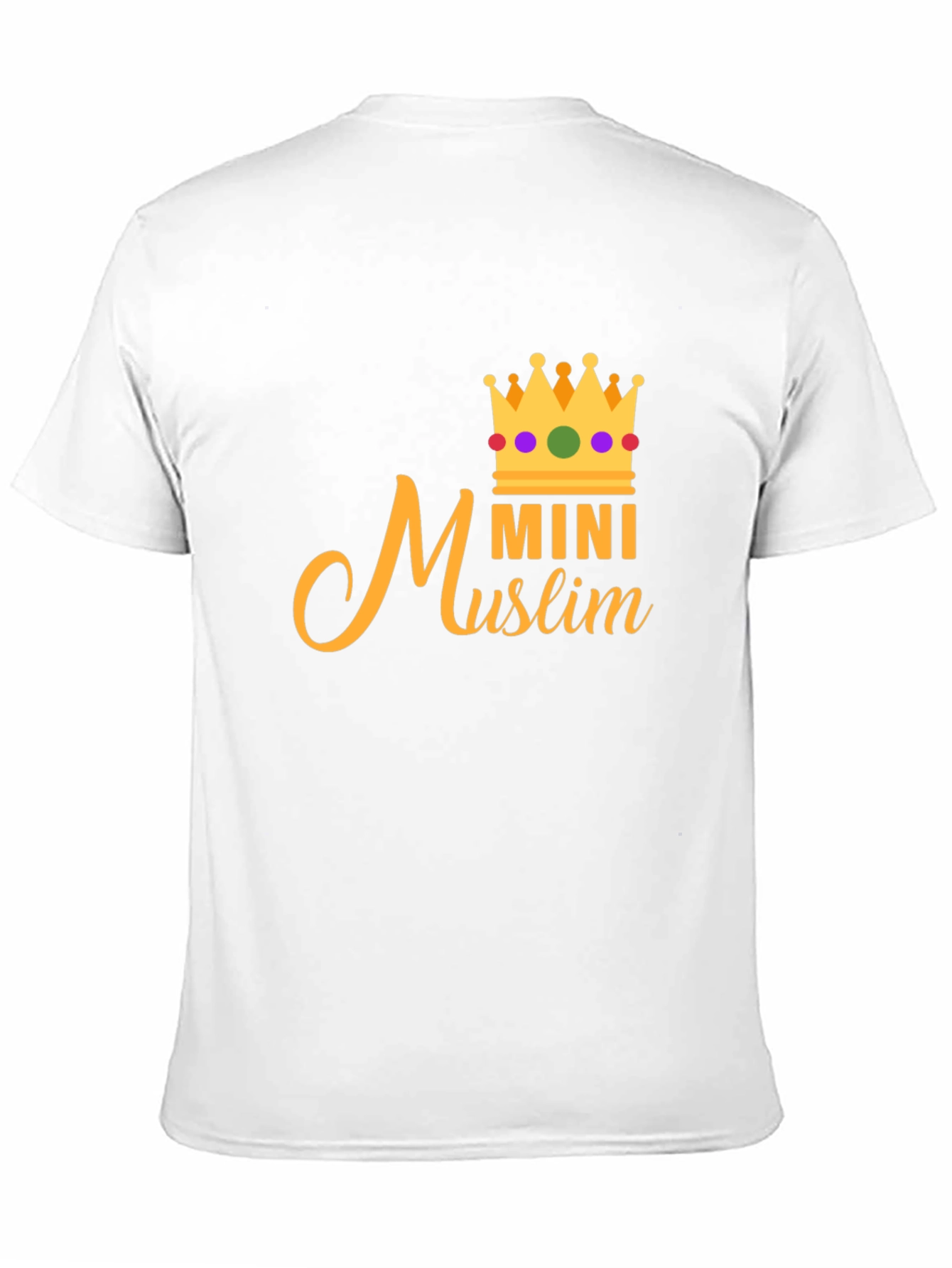 Mini Muslim Crown Tee - Black