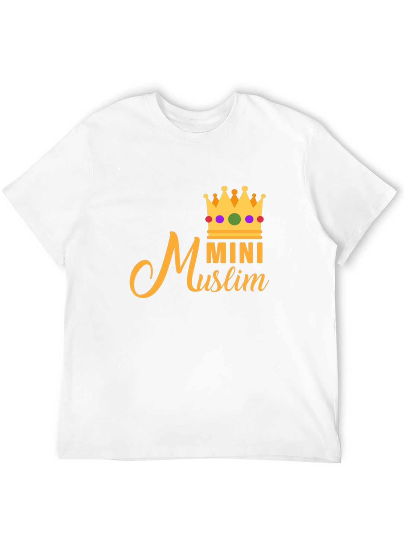 Mini Muslim Crown Tee - Black