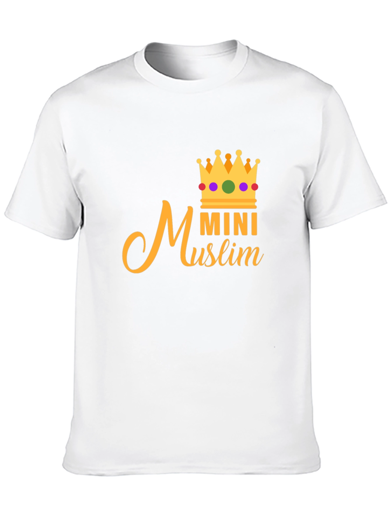 Mini Muslim Crown Tee - Black