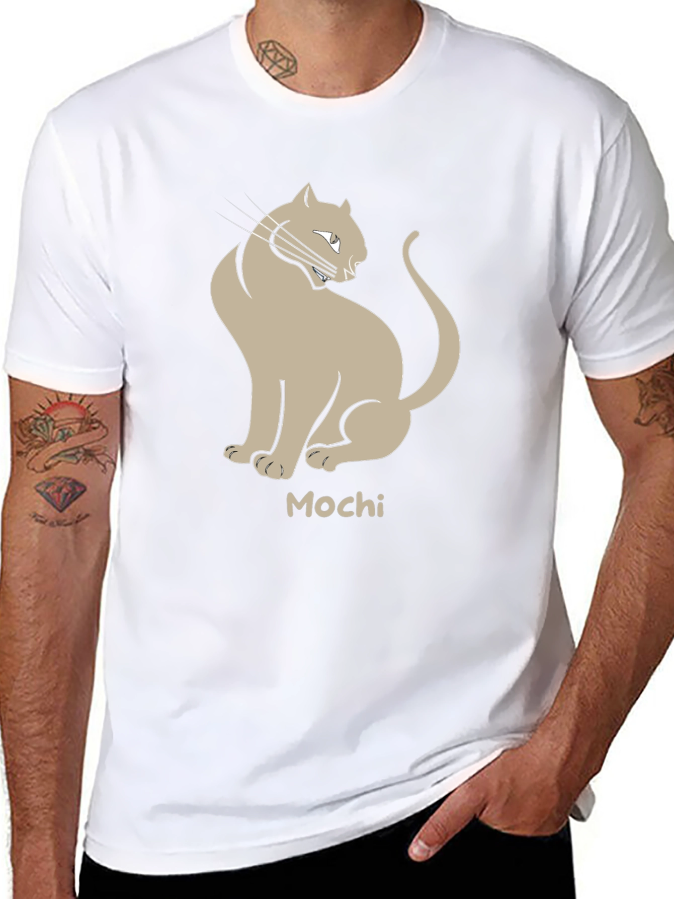 Mochi Cat Graphic T-Shirt - Stylish Unisex Tee