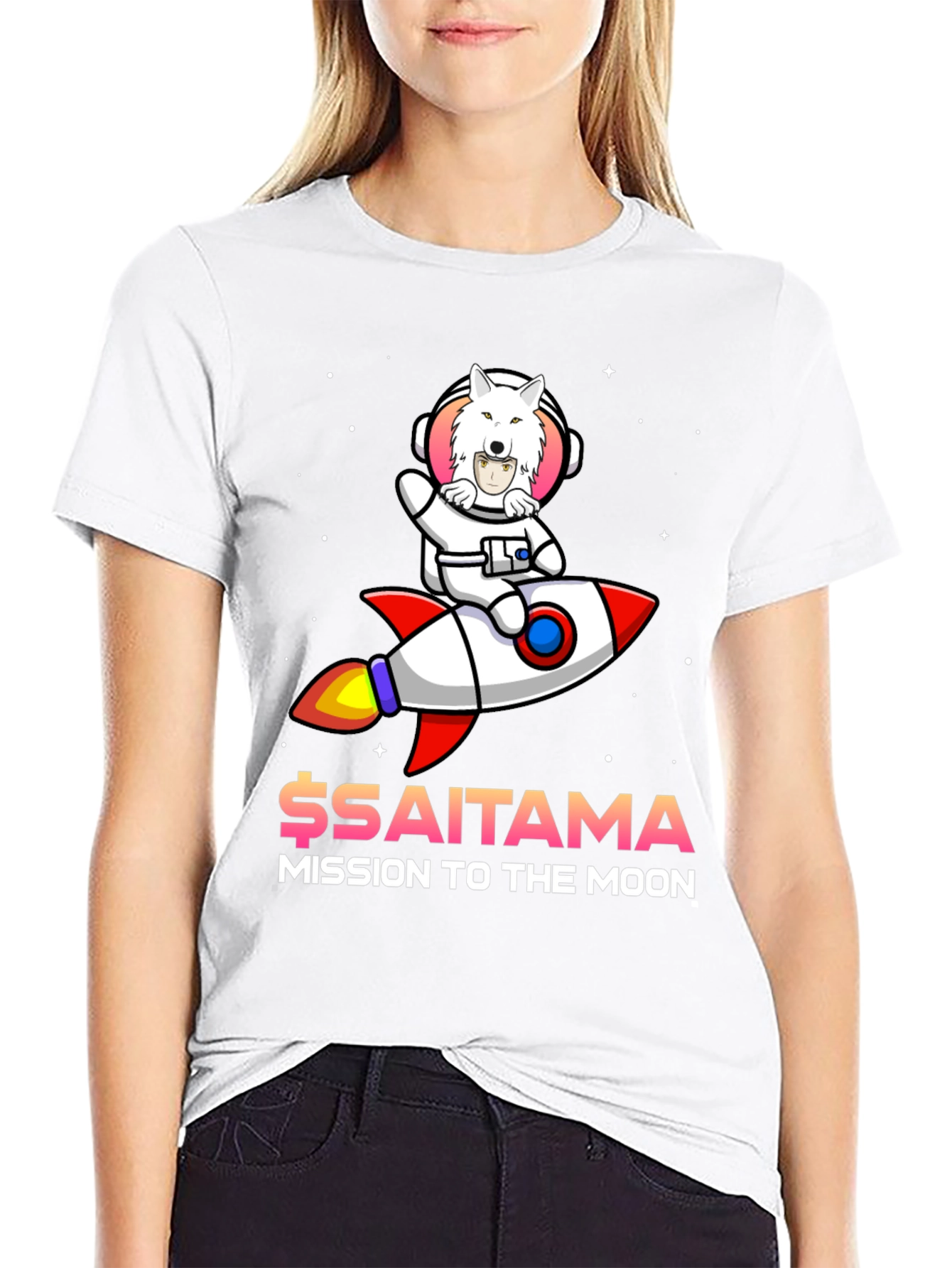 Saitama Mission to the Moon T-Shirt