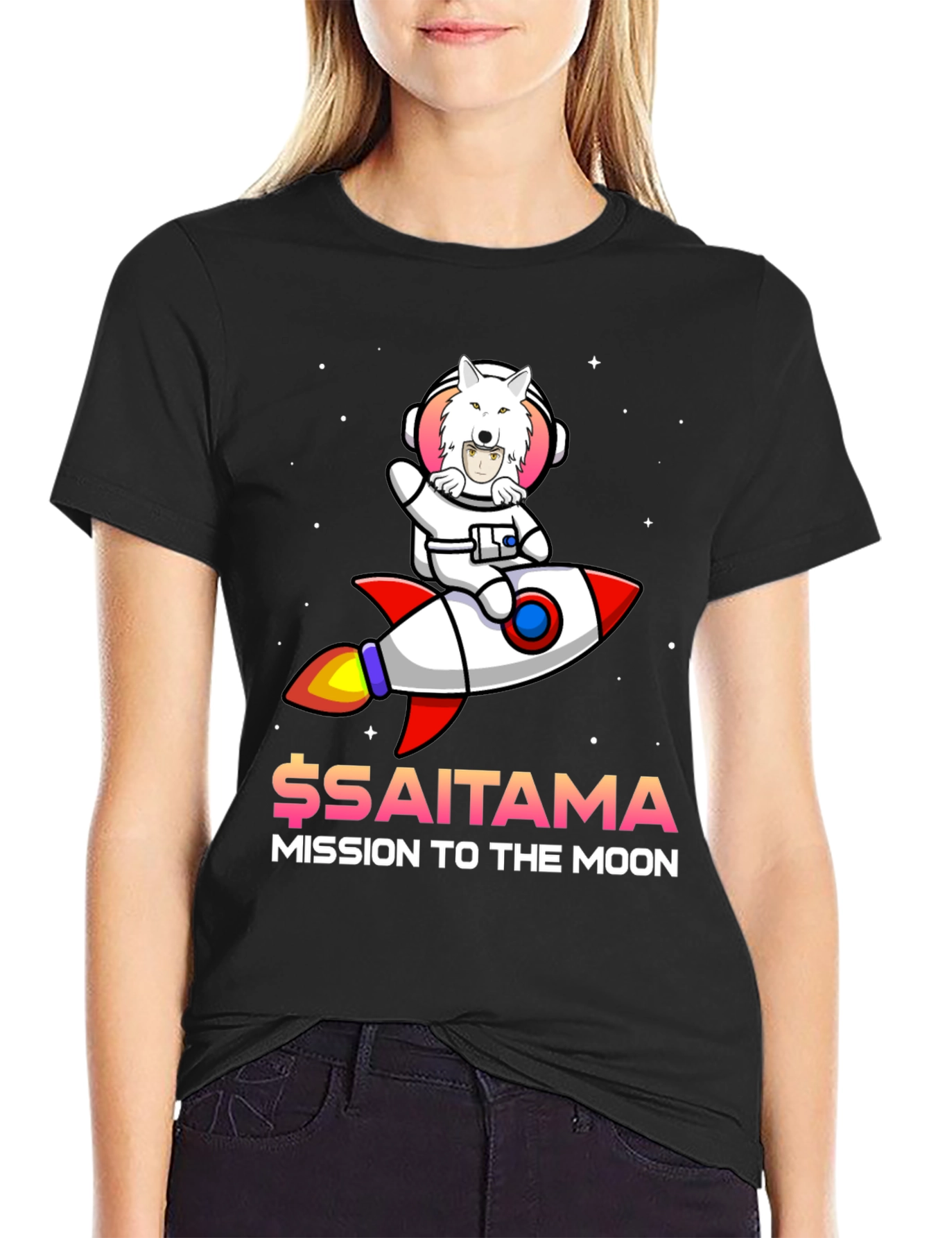 Saitama Mission to the Moon T-Shirt