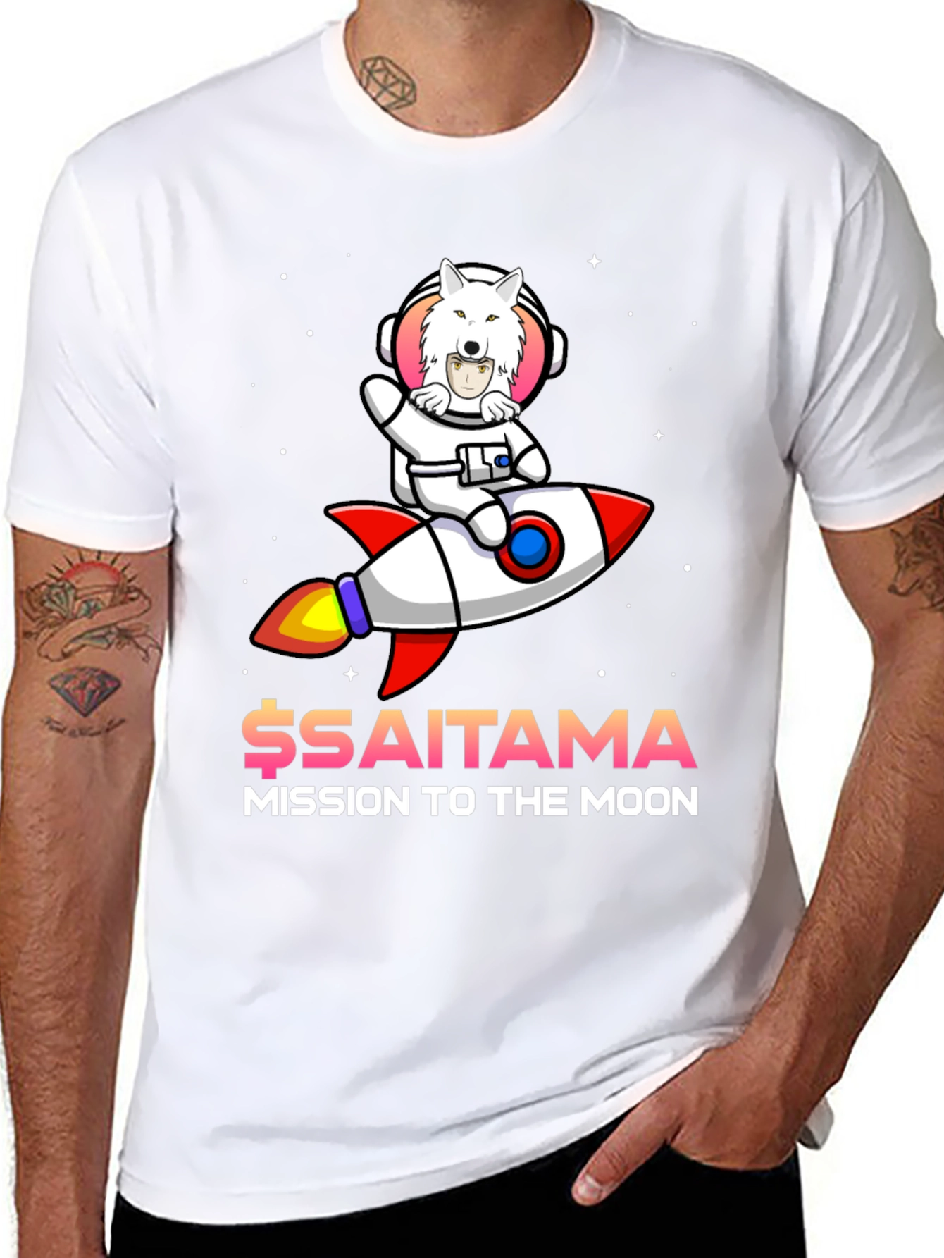 Saitama Mission to the Moon T-Shirt