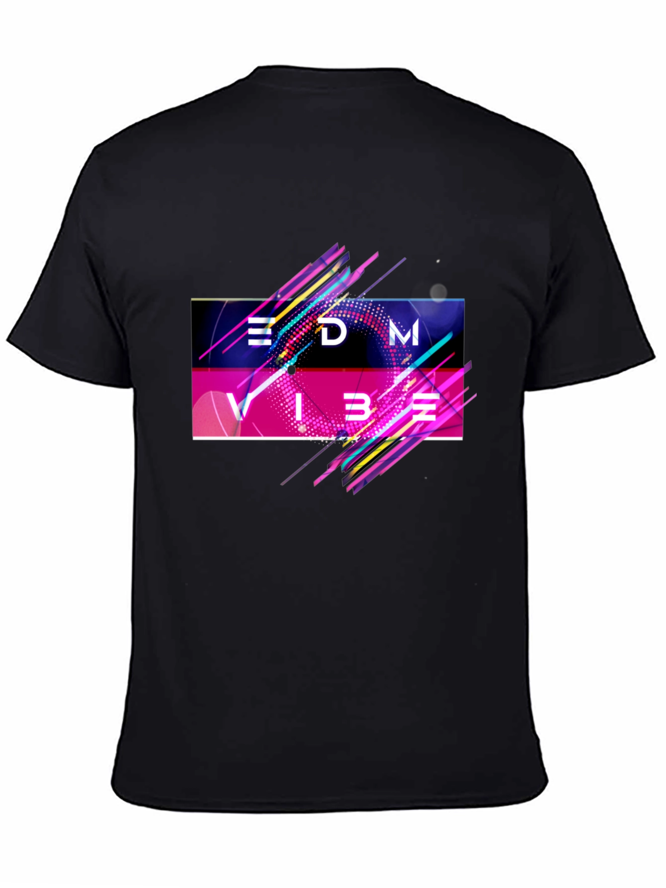 EDM Vibe Graphic Tee - Stylish Black T-Shirt