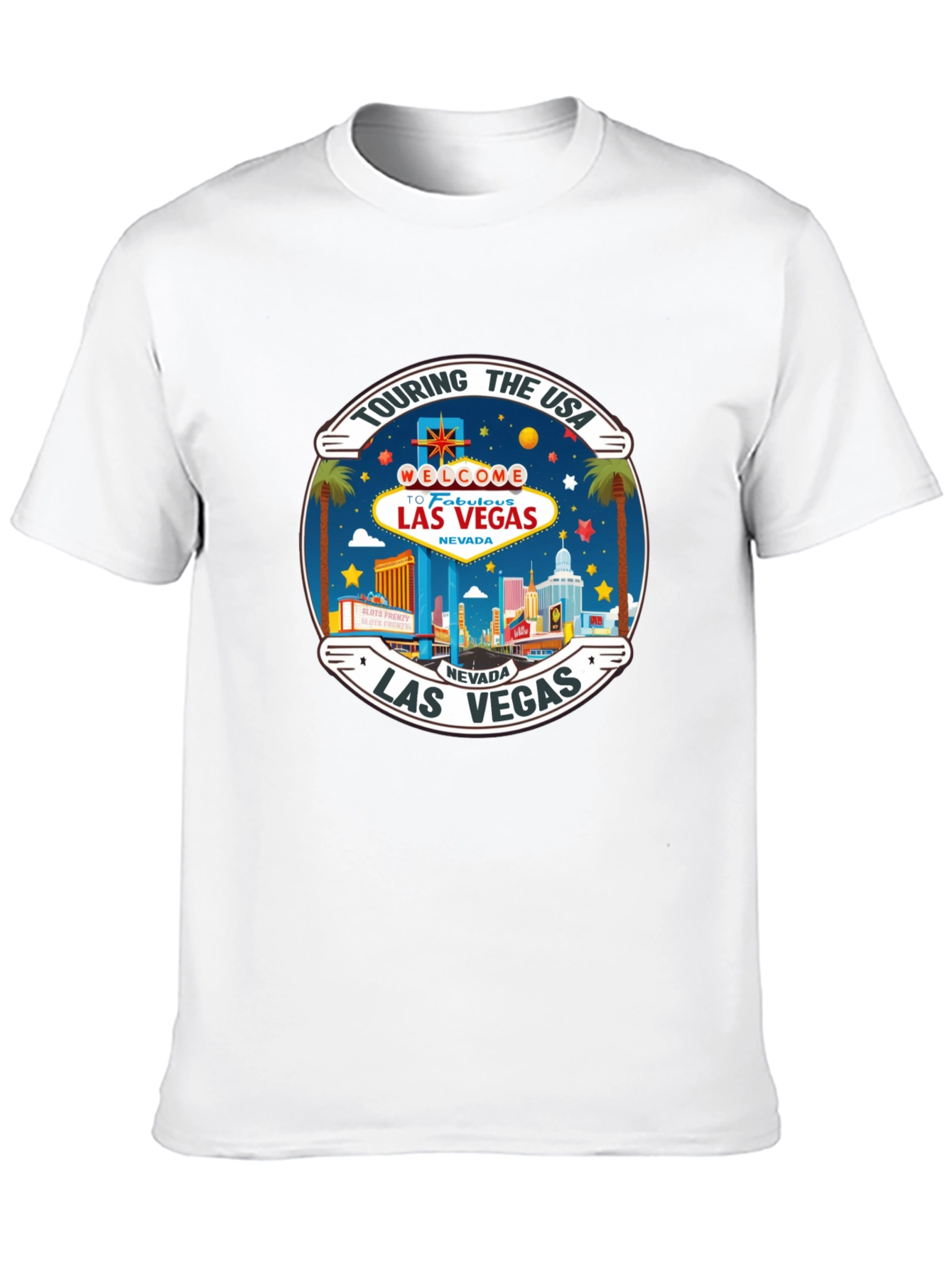 Las Vegas Nevada USA Vacation Souvenir Black T-Shirt