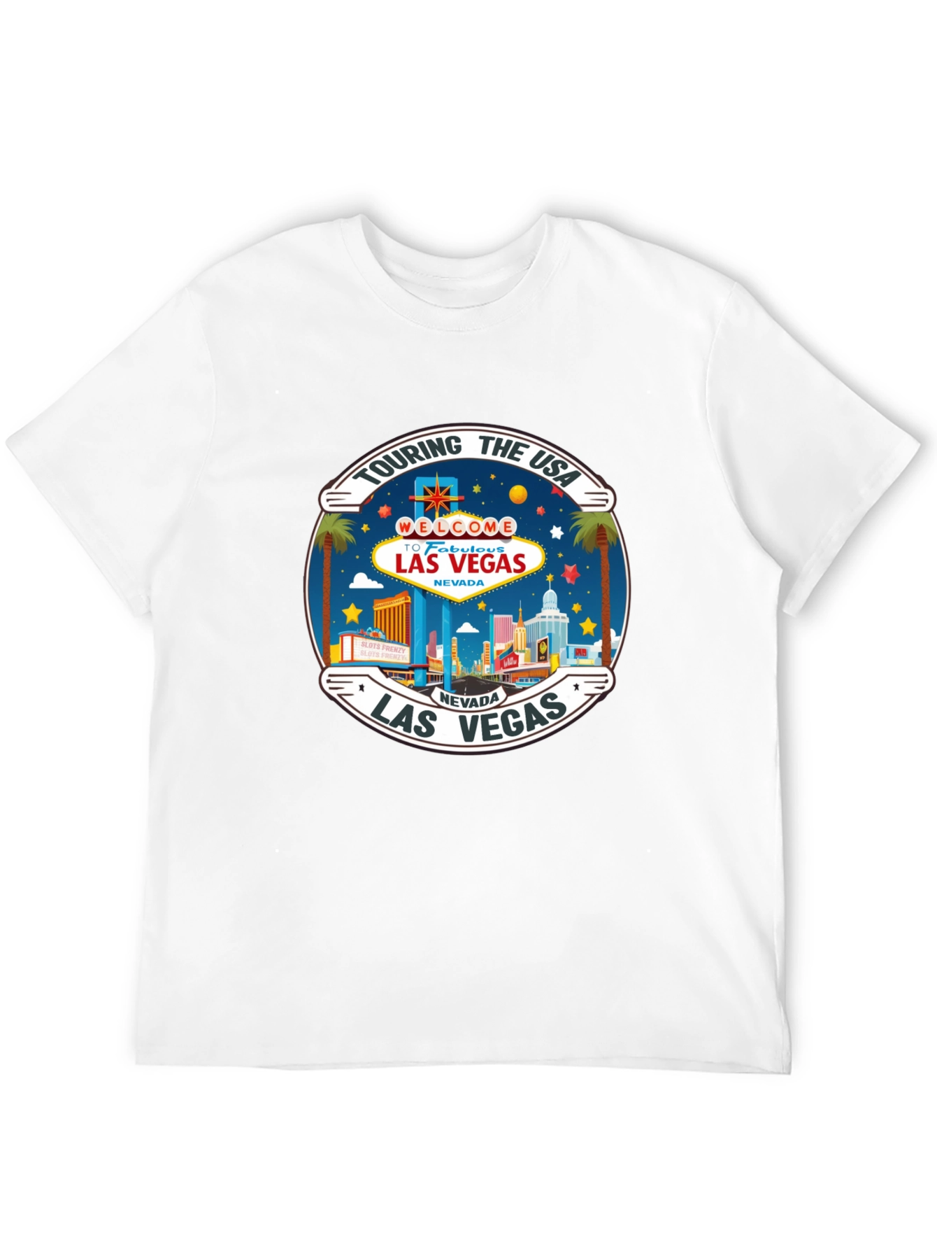 Las Vegas Nevada USA Vacation Souvenir Black T-Shirt