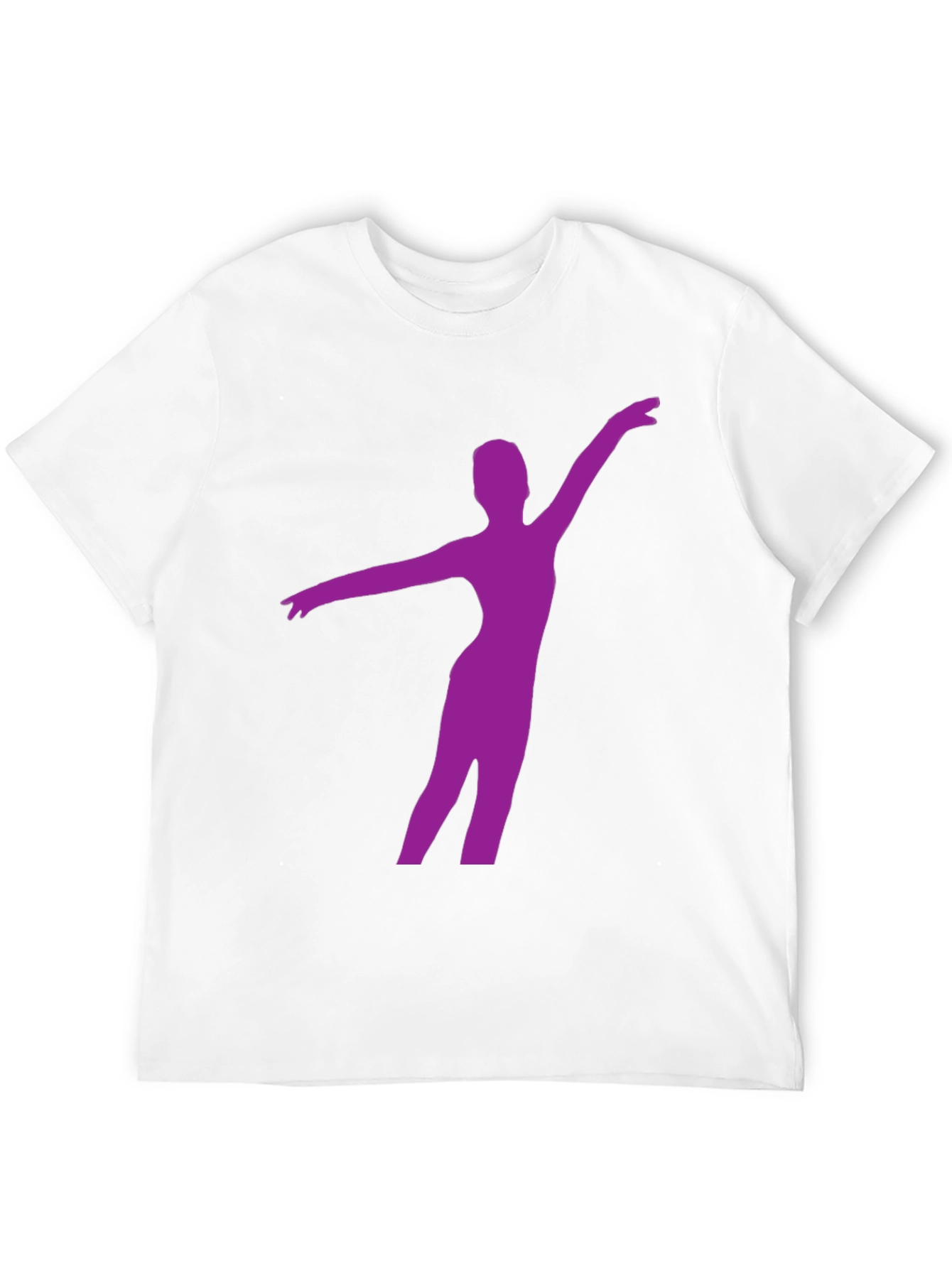 Ballerina Silhouette Tee - Black Cotton Graphic T-Shirt