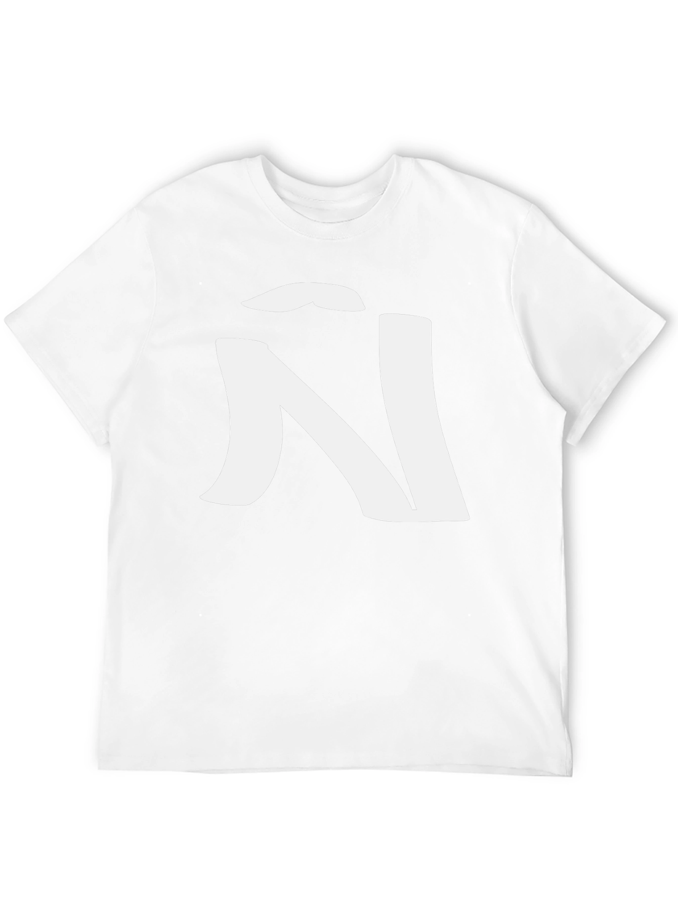 Black T-Shirt with White Ñ Design