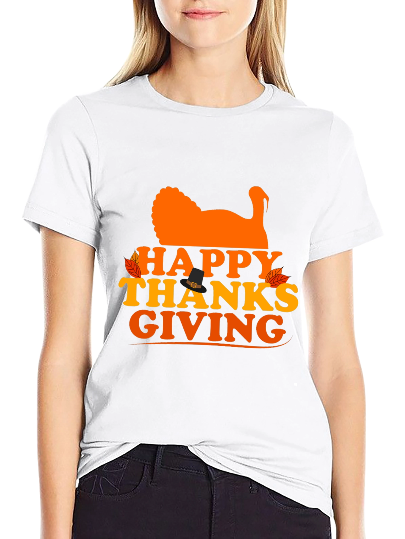 Happy Thanksgiving Turkey Graphic Tee