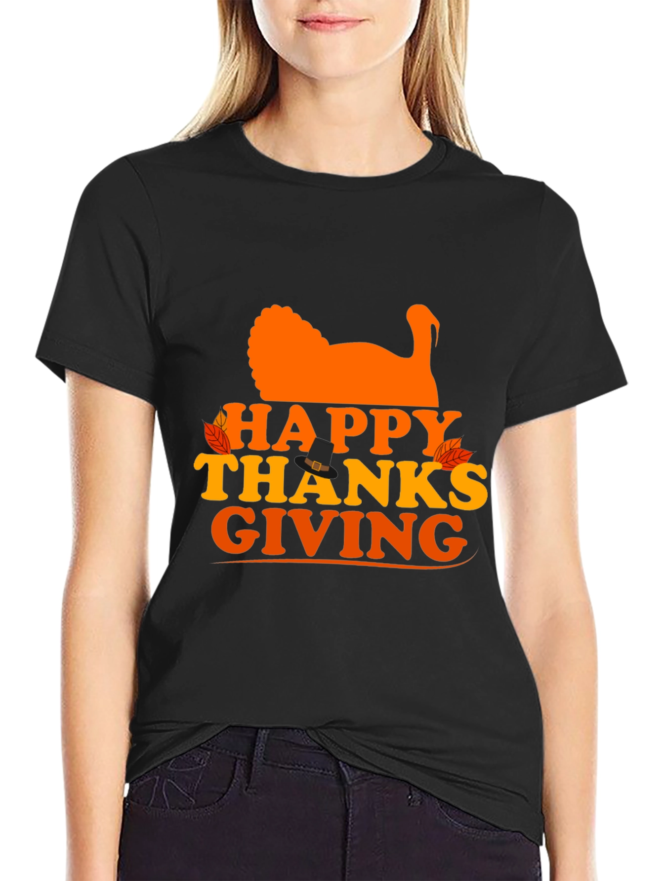Happy Thanksgiving Turkey Graphic Tee