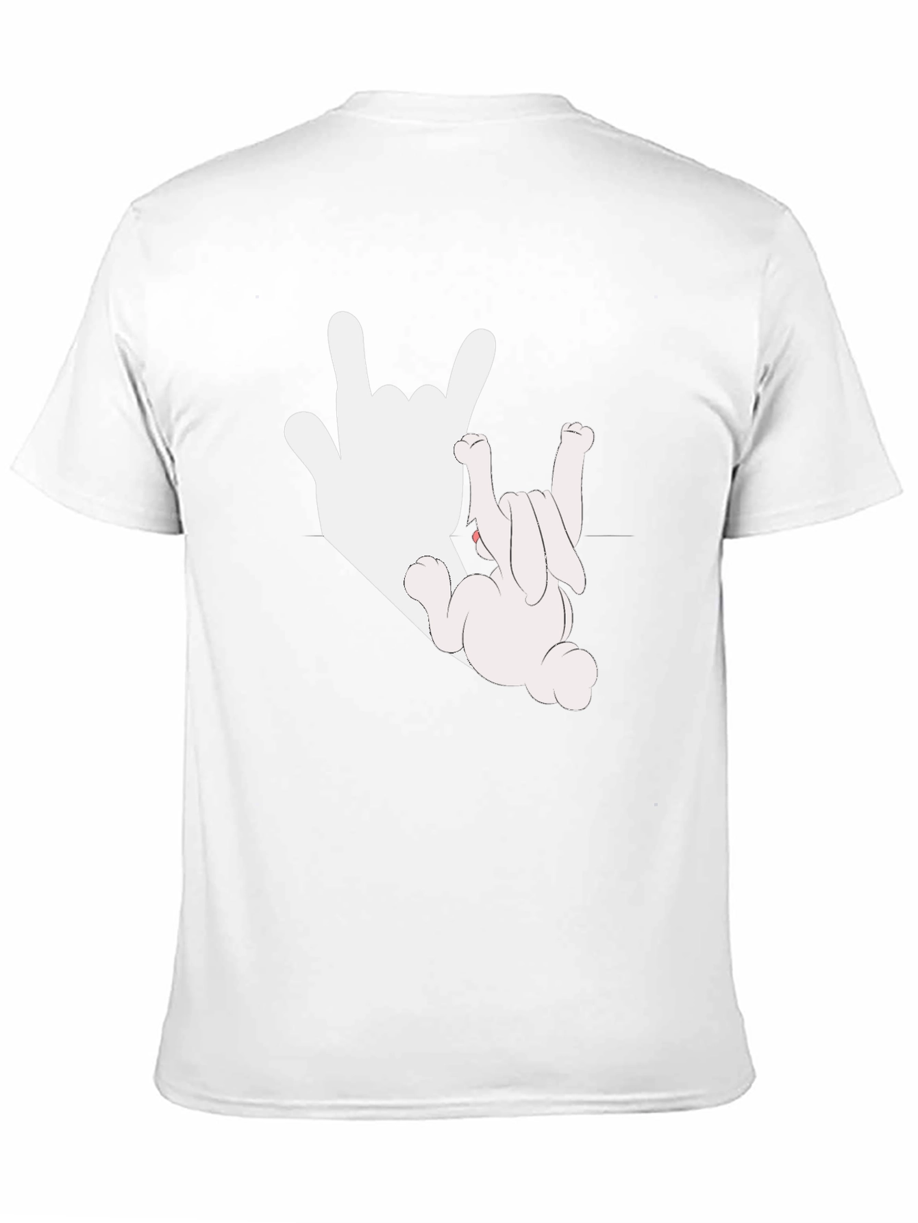 Rock On Bunny Graphic Tee - Black Cotton T-Shirt
