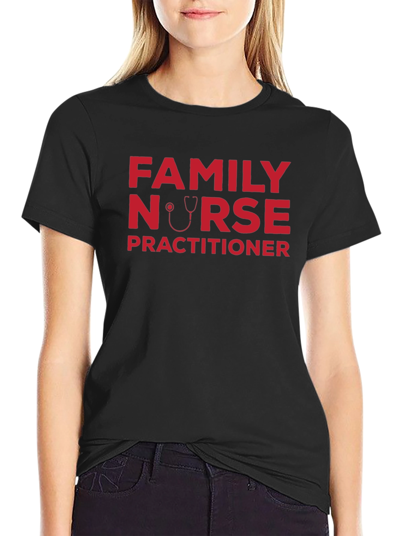 Family Nurse Practitioner Black T-Shirt