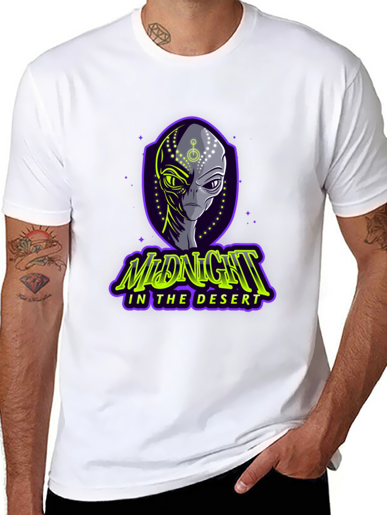 Midnight in the Desert Alien Graphic Tee