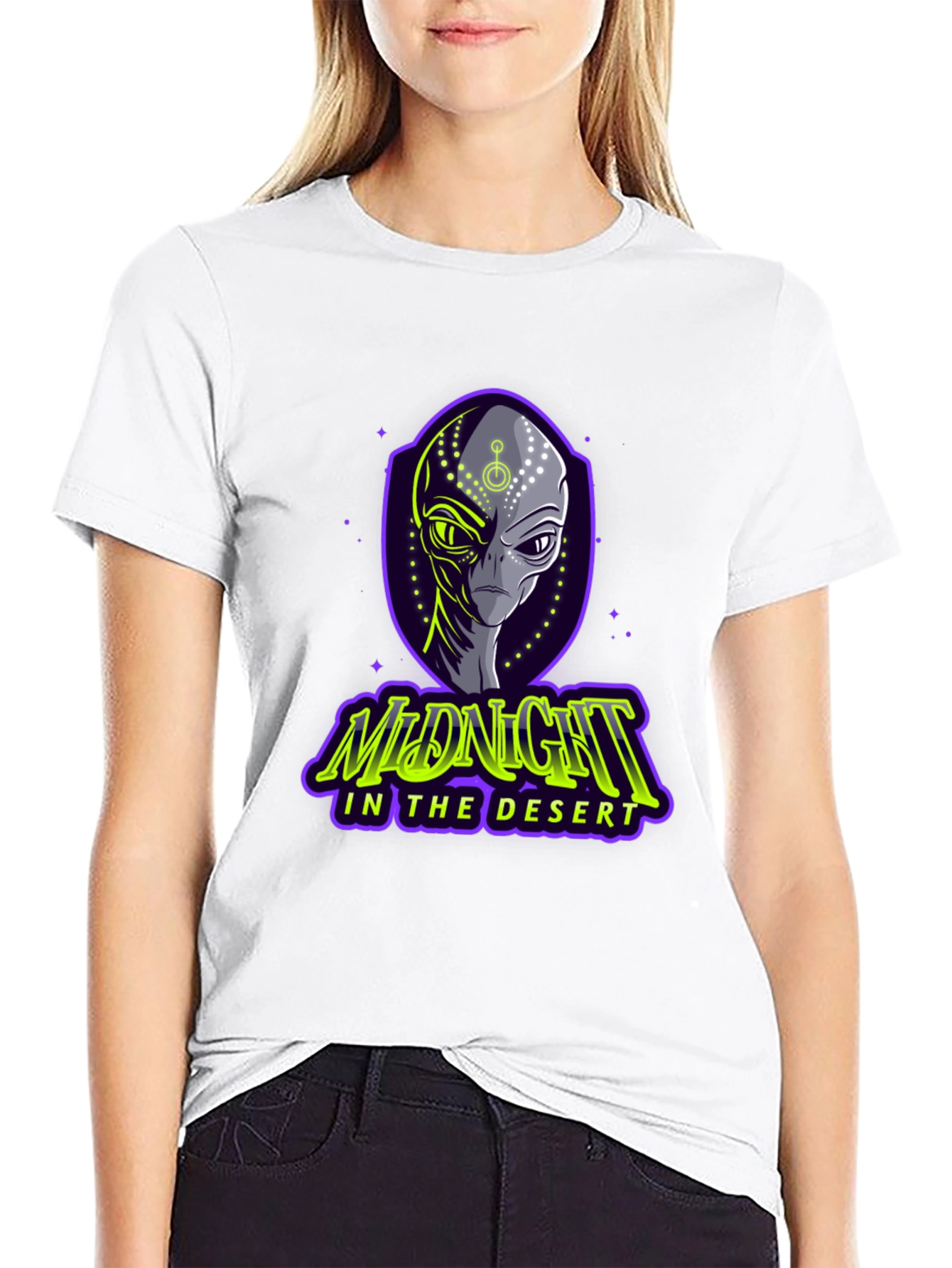 Midnight in the Desert Alien Graphic Tee