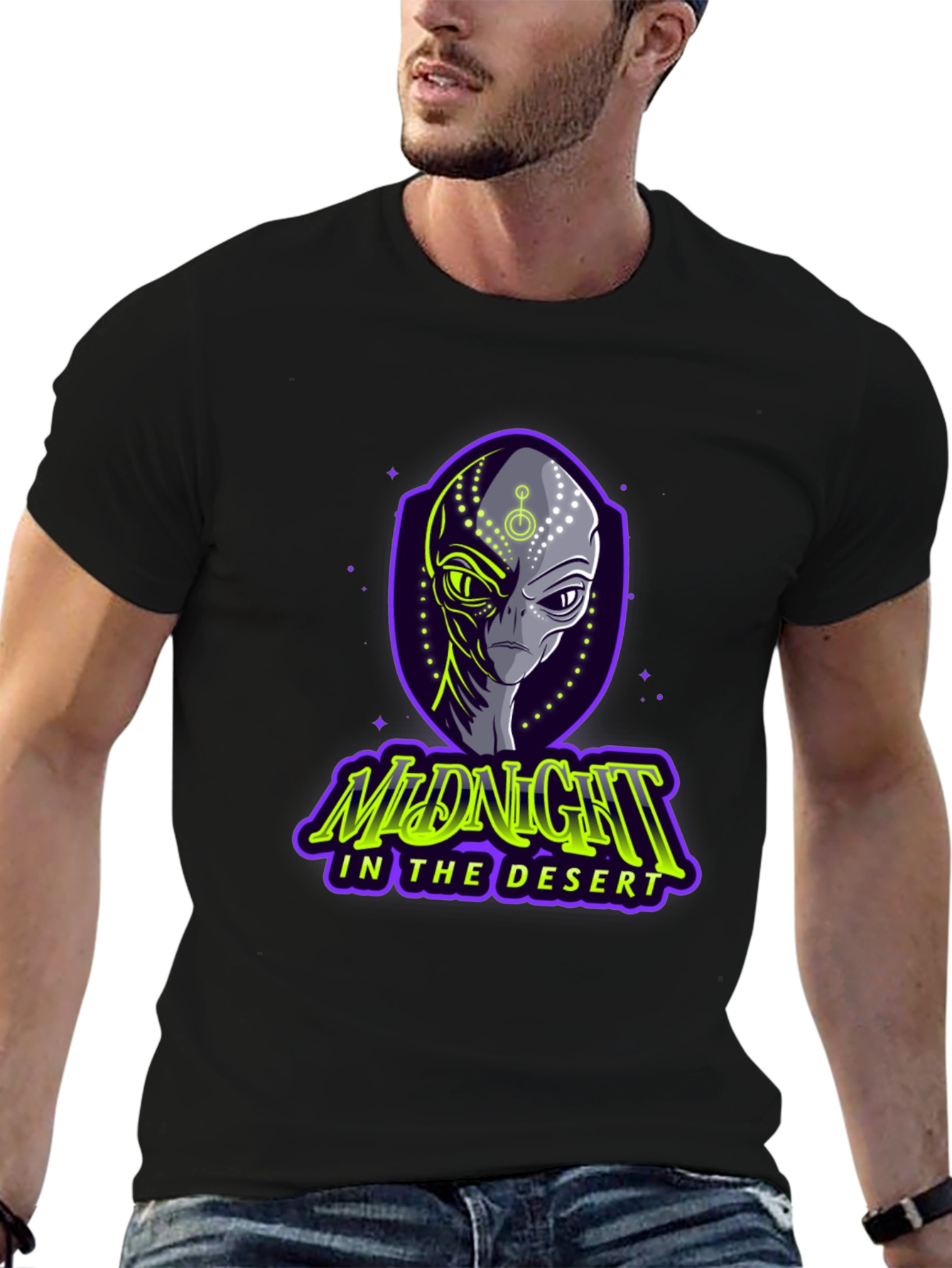 Midnight in the Desert Alien Graphic Tee