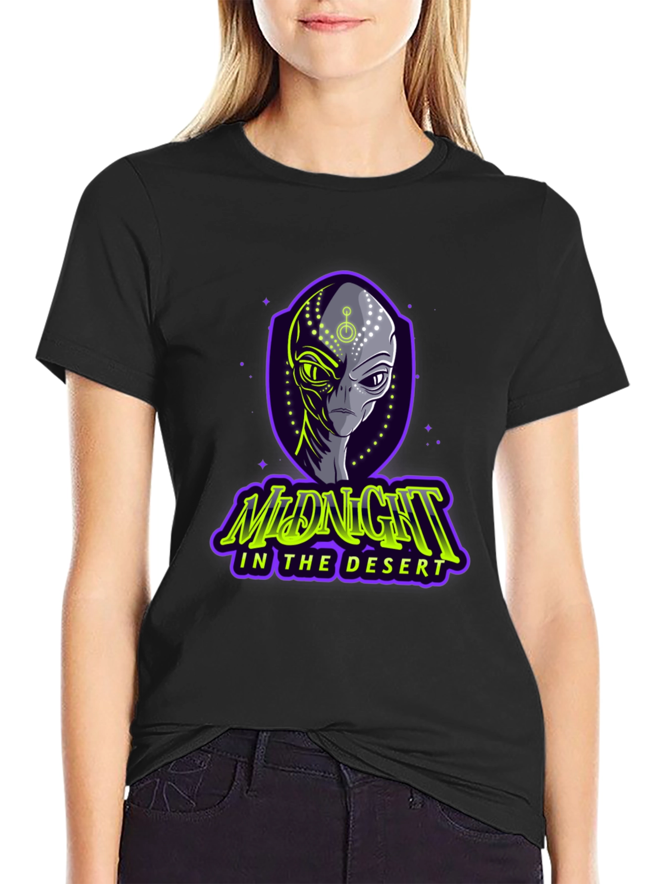 Midnight in the Desert Alien Graphic Tee