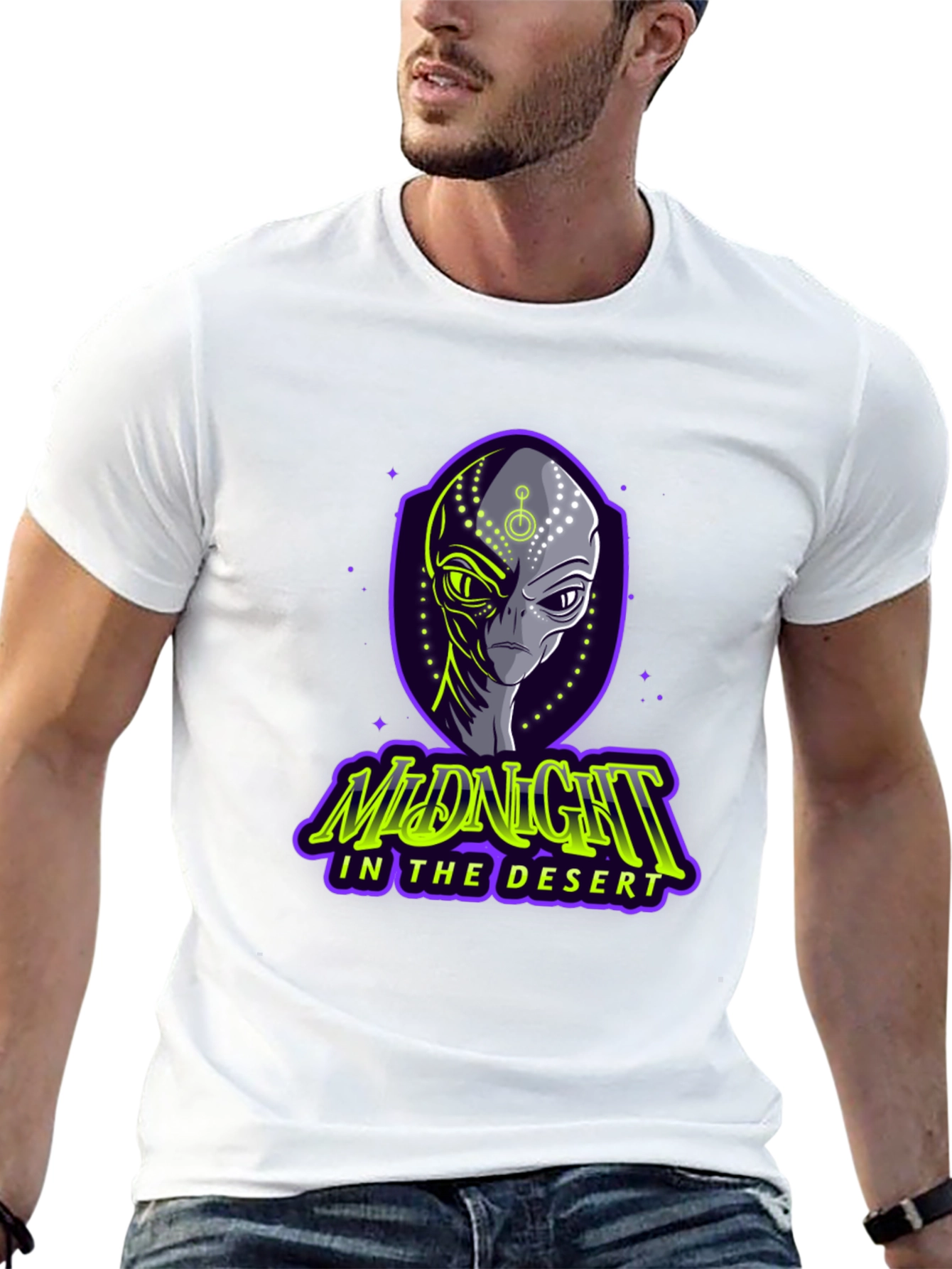 Midnight in the Desert Alien Graphic Tee