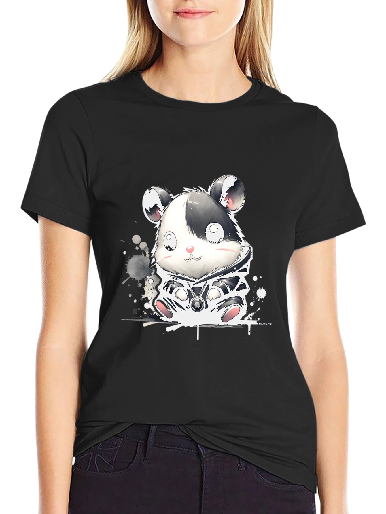 Cute Hamster Graphic T-Shirt