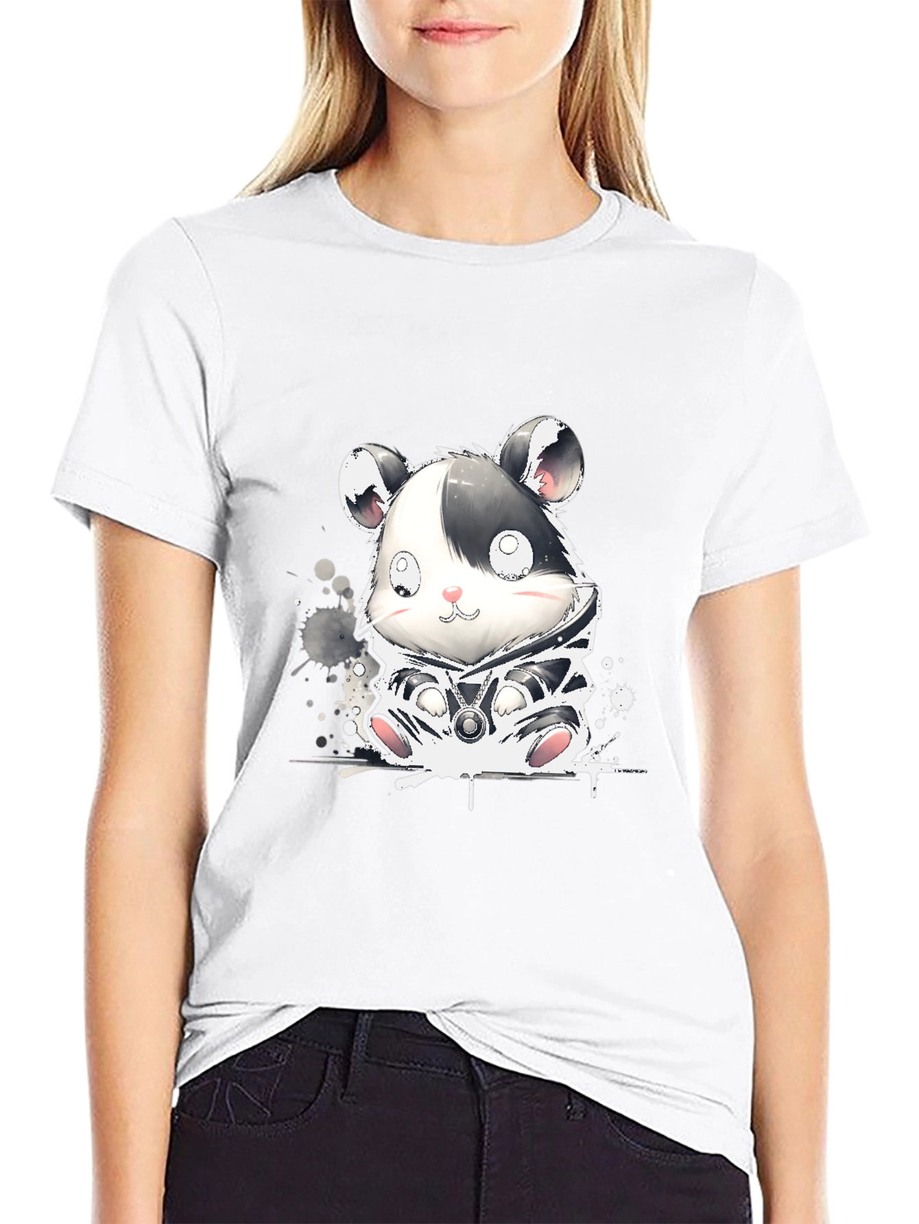 Cute Hamster Graphic T-Shirt