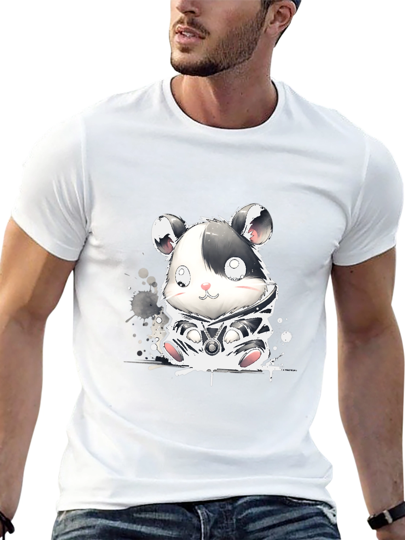 Cute Hamster Graphic T-Shirt