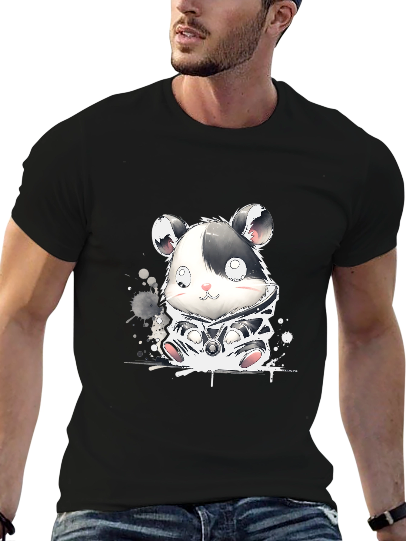 Cute Hamster Graphic T-Shirt