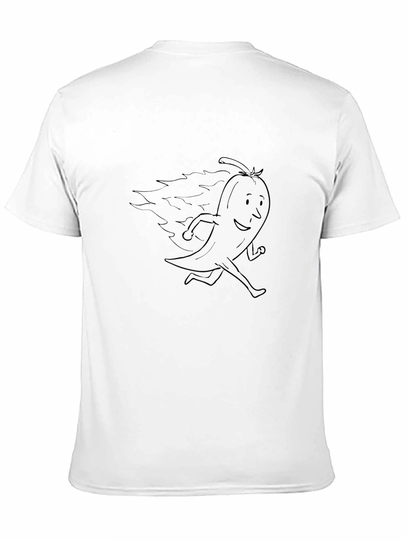 Spicy Pepper Running Black T-Shirt