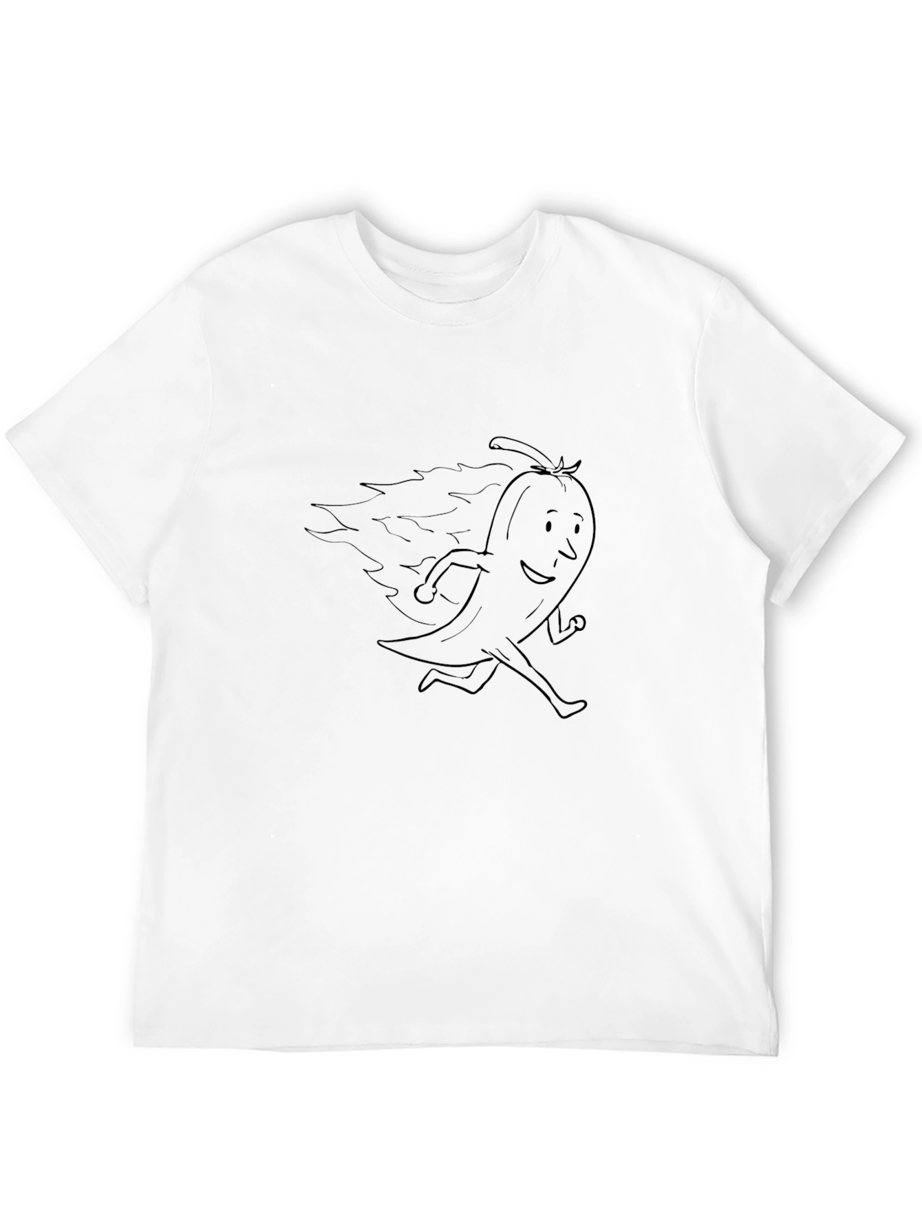 Spicy Pepper Running Black T-Shirt