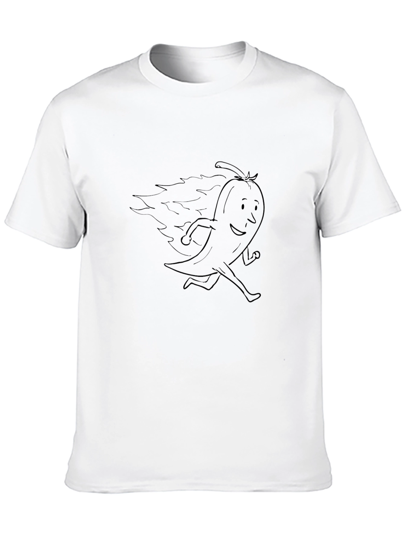 Spicy Pepper Running Black T-Shirt