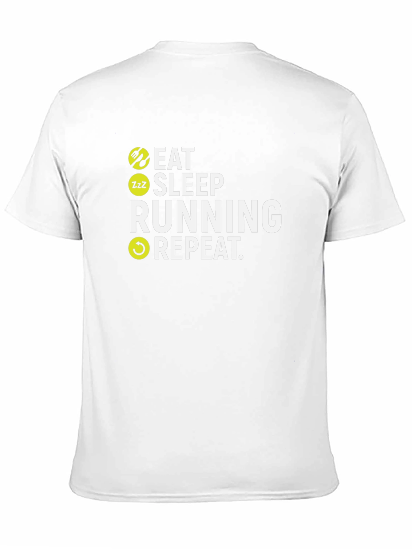 Eat Sleep Running Repeat Black T-Shirt