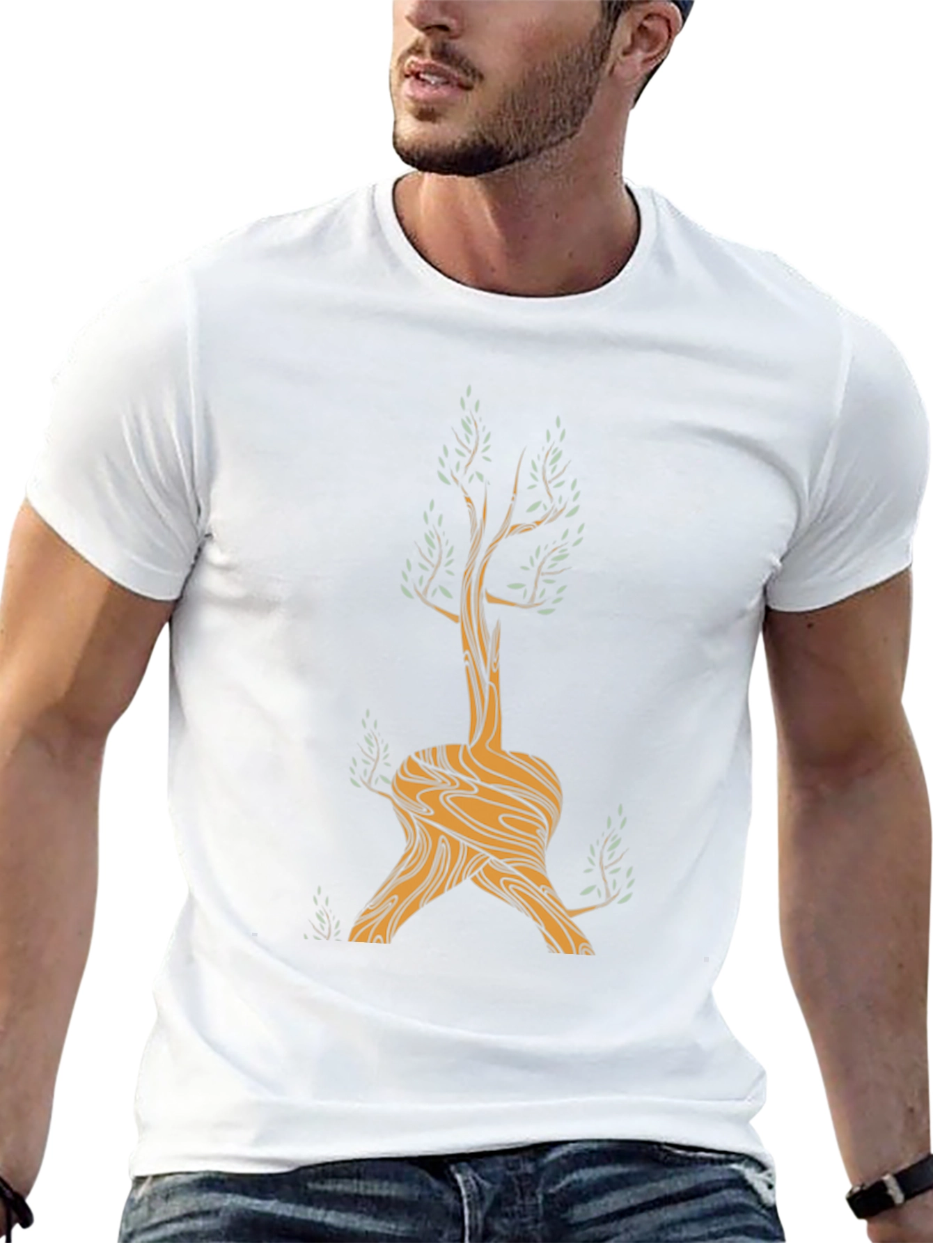 Unique Tree Graphic Tee - Nature Inspired Design