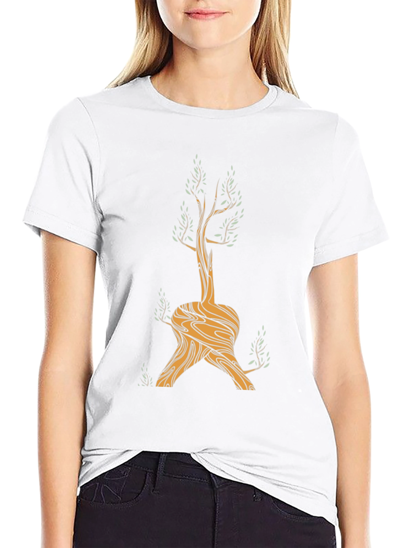 Unique Tree Graphic Tee - Nature Inspired Design