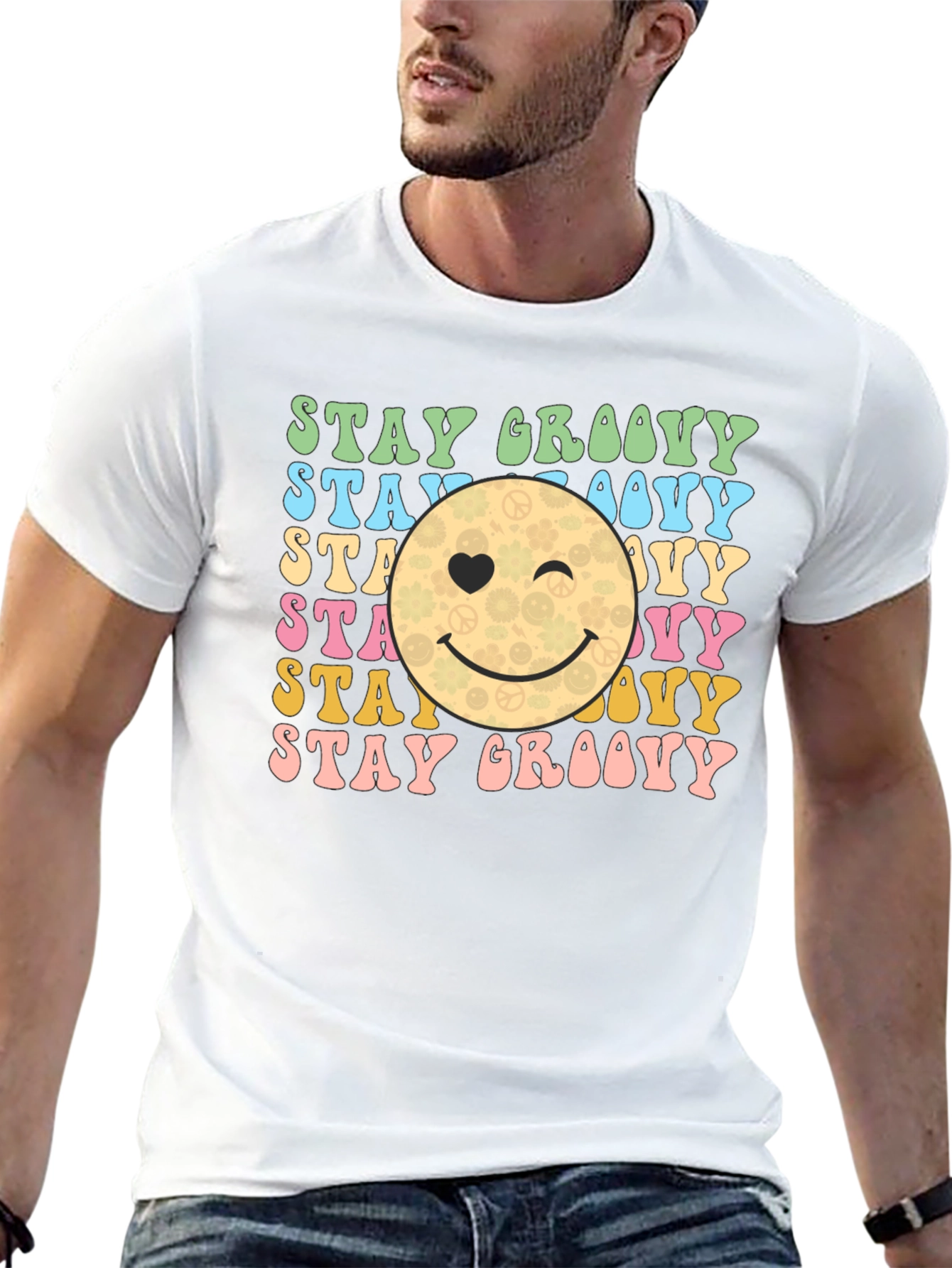 Stay Groovy Retro Graphic T-Shirt