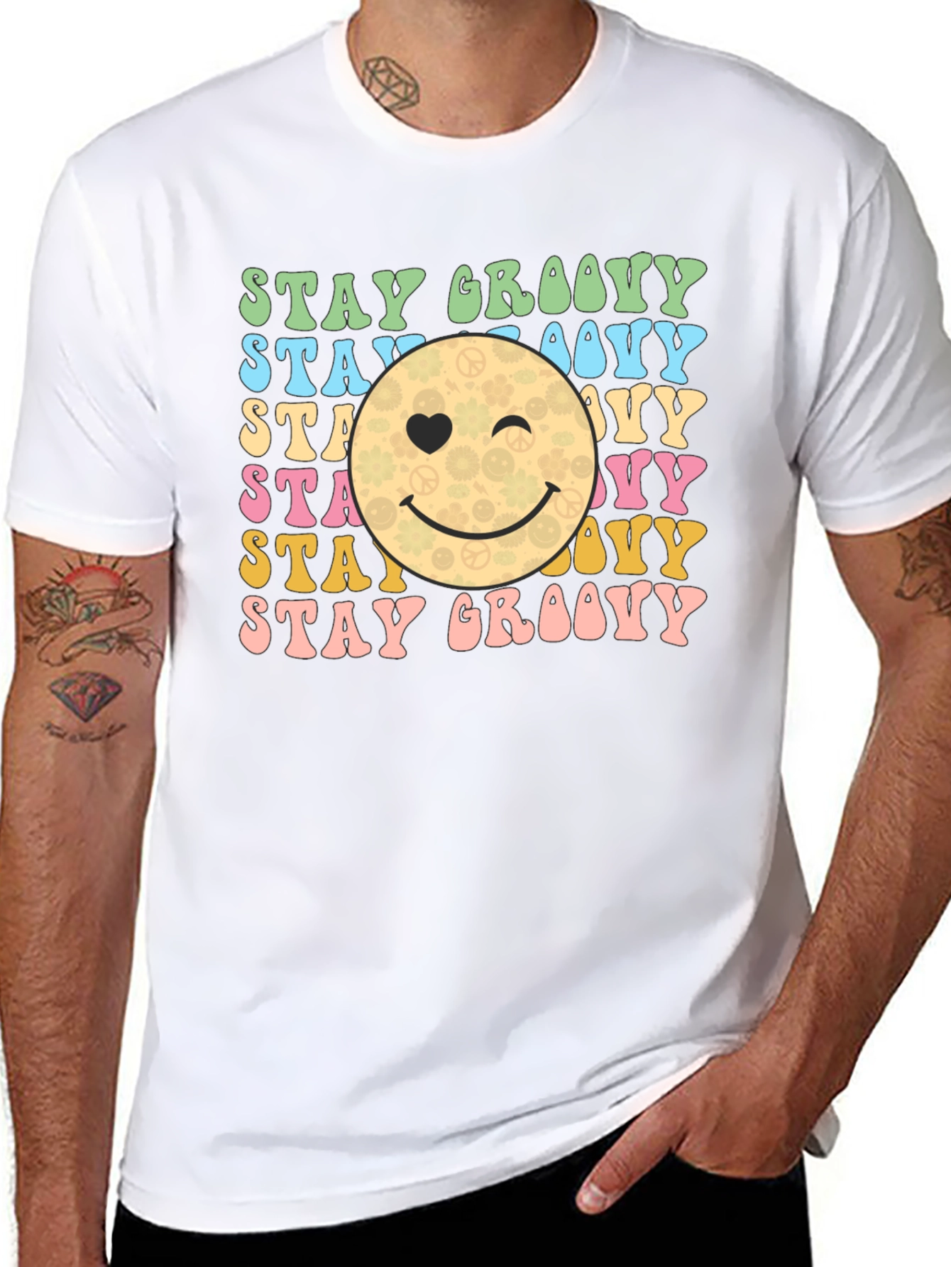 Stay Groovy Retro Graphic T-Shirt