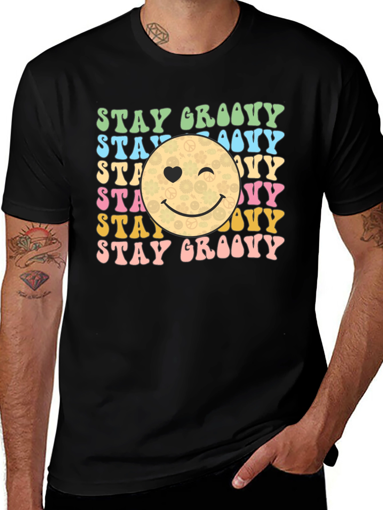Stay Groovy Retro Graphic T-Shirt