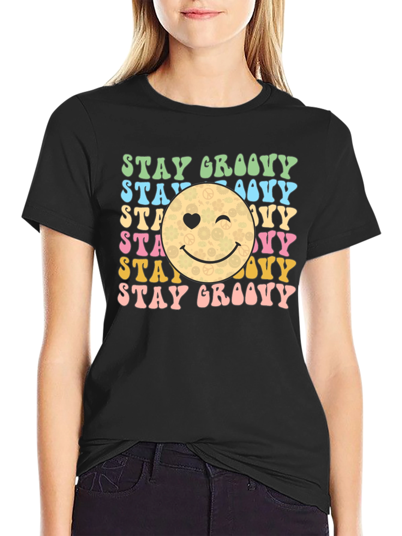 Stay Groovy Retro Graphic T-Shirt